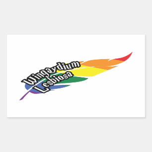 Sticker Rectangulaire LGBTQ drôle   Jouer sur les mots   Fierté   Arc en