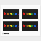 Sticker Rectangulaire LGBTQ+ Homme (Feuille)