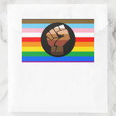 Sticker Rectangulaire LGBTQ+ Progrès PDC Pride Indicateur (Sac)