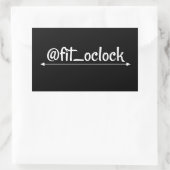 Sticker Rectangulaire L'heure convenable gagne le levage de jour (Sac)