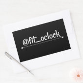 Sticker Rectangulaire L'heure convenable gagne le levage de jour (Enveloppe)