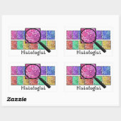 Sticker Rectangulaire L'Histologue Dons Des Cellules Magnifiées Concepti (Feuille)