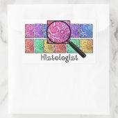 Sticker Rectangulaire L'Histologue Dons Des Cellules Magnifiées Concepti (Sac)