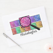Sticker Rectangulaire L'Histologue Dons Des Cellules Magnifiées Concepti (Enveloppe)