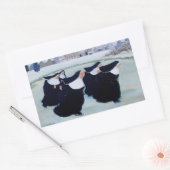 Sticker Rectangulaire L'hiver au couvent (Enveloppe)