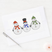 Sticker Rectangulaire L'hiver des neiges est arrivé (Enveloppe)