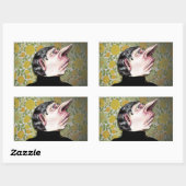 Sticker Rectangulaire L'homme Déplaisant de Carla Bean (Feuille)