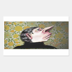 Sticker Rectangulaire L'homme Déplaisant de Carla Bean