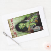 Sticker Rectangulaire L'horreur d'Halloween (Enveloppe)