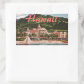 Sticker Rectangulaire L'hôtel Royal Hawaiian (Sac)