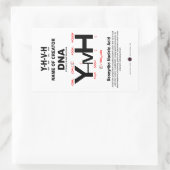 Sticker Rectangulaire Liaison chimique YHVH-DNA (Sac)