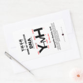 Sticker Rectangulaire Liaison chimique YHVH-DNA (Enveloppe)