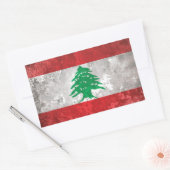Sticker Rectangulaire Liban (Enveloppe)