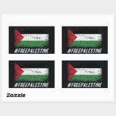 Sticker Rectangulaire Libérer la Palestine (Feuille)