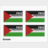 Sticker Rectangulaire Libérer la Palestine (Feuille)