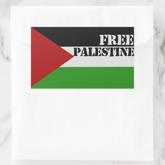Sticker Rectangulaire Libérer la Palestine (Sac)