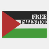 Sticker Rectangulaire Libérer la Palestine (Devant)