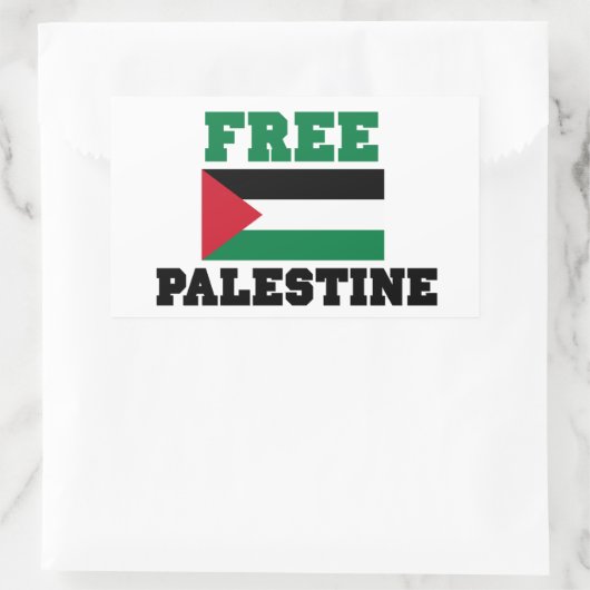 Sticker Rectangulaire Libérer la Palestine (Sac)