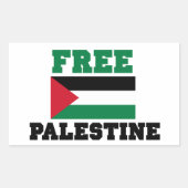 Sticker Rectangulaire Libérer la Palestine (Devant)