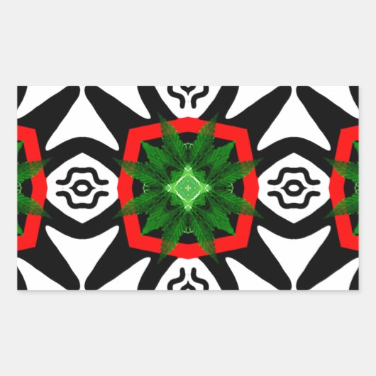 Sticker Rectangulaire Libérez l'herbe_ (Devant)