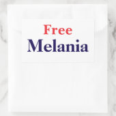 Sticker Rectangulaire Libérez Melania (Sac)