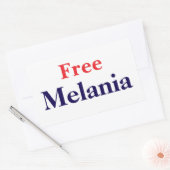 Sticker Rectangulaire Libérez Melania (Enveloppe)