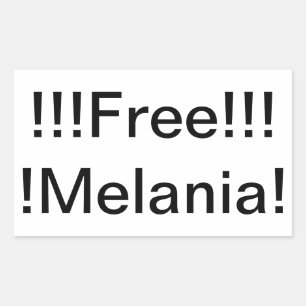 Sticker Rectangulaire Libérez Melania !! Hankamer Artjunkhaus Trafic Hum