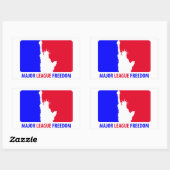 Sticker Rectangulaire Liberté de la Ligue majeure (Feuille)