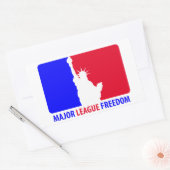 Sticker Rectangulaire Liberté de la Ligue majeure (Enveloppe)