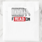 STICKER RECTANGULAIRE LIBERTÉ DE LECTURE (Sac)