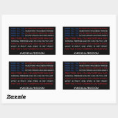 Sticker Rectangulaire Liberté Médicale (Feuille)