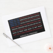 Sticker Rectangulaire Liberté Médicale (Enveloppe)
