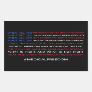 Sticker Rectangulaire Liberté Médicale
