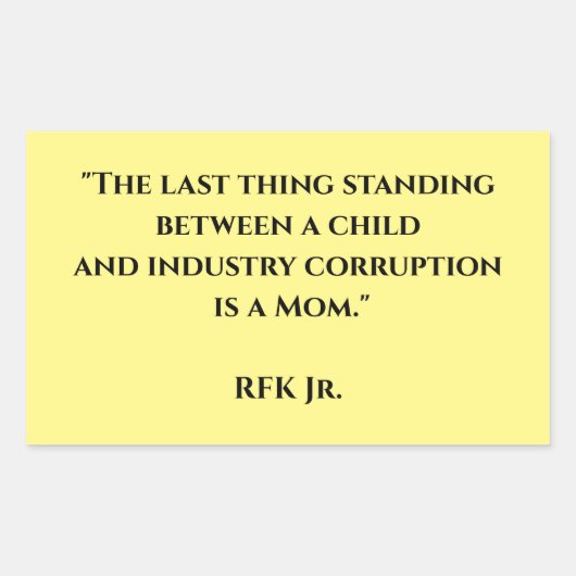 Sticker Rectangulaire Liberté Médicale, Anti-Vax, Ex-Vax, RFK Jr. (Devant)