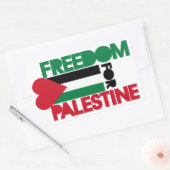Sticker Rectangulaire Liberté pour la Palestine (Enveloppe)