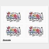 Sticker Rectangulaire Libra (Feuille)