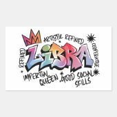 Sticker Rectangulaire Libra (Devant)