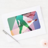 Sticker Rectangulaire libra abstraite (Enveloppe)