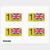 STICKER RECTANGULAIRE LICENCE BRIXMIS (Feuille)