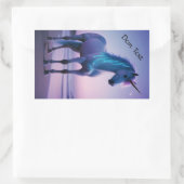 Sticker Rectangulaire Licorne magique (Sac)