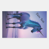 Sticker Rectangulaire Licorne magique (Devant)
