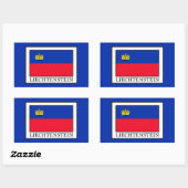 Sticker Rectangulaire Liechtenstein (Feuille)