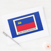 Sticker Rectangulaire Liechtenstein (Enveloppe)