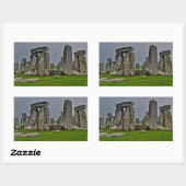 Sticker Rectangulaire Lieu historique antique de Stonehenge (Feuille)