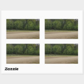 Sticker Rectangulaire Lieux simples (Feuille)