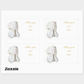 Sticker Rectangulaire Ligne blanche (Feuille)
