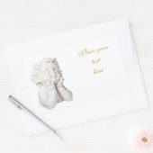 Sticker Rectangulaire Ligne blanche (Enveloppe)