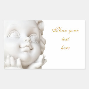 Sticker Rectangulaire Ligne blanche