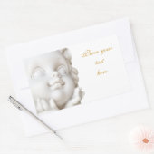 Sticker Rectangulaire Ligne blanche (Enveloppe)