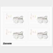 Sticker Rectangulaire Ligne blanche (Feuille)